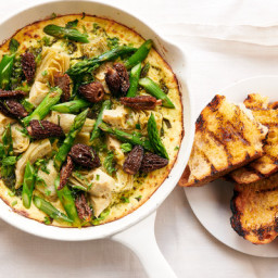 Baked Ricotta With Spring Vegetables