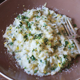 Baked Risotto with Fines Herbes and Lemon