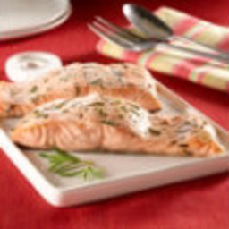 Baked Salmon with Rosemary Rub