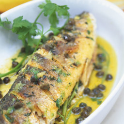 Baked Sea Bass with Herbs