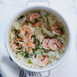 Baked Shrimp Risotto