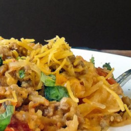 Baked Spaghetti Squash with Beef and Veggies Recipe