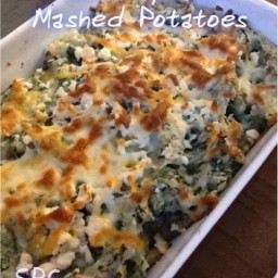 Baked Spinach Mashed Potatoes