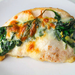 Baked Spinach Provolone Chicken Breasts