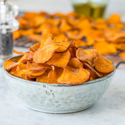 Baked Sweet Potato Chips Recipe