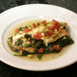 Baked Tilapia and Spinach Recipe