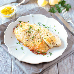 Baked Tilapia with Parmesan and Panko Crust