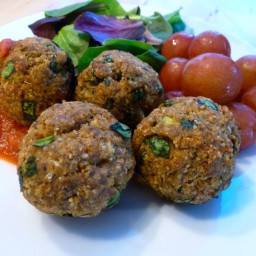Baked Turkey and Spinach Meatballs