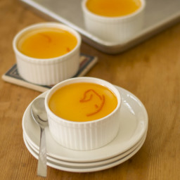 Baked Vanilla Yogurt with Orange Glaze Sauce / 5 Ingredient Recipe