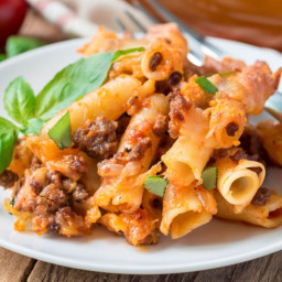 Baked Ziti With Sausage and Beef