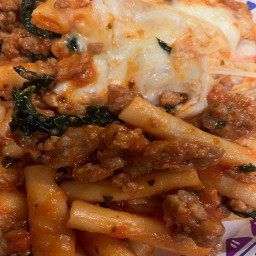 Baked Ziti with Sausage and Kale