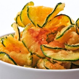 Baked Zucchini Chips with Paprika and Sea Salt