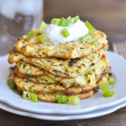 Baked Zucchini Fritters {Gluten-Free, Keto, Clean Eating}