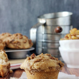 Bakery Style Brown Butter Apple Pie Muffins
