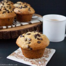Bakery Style Chocolate Chip Muffins {video recipe}
