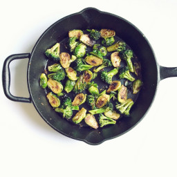 Balsamic Broccoli and Brussel Sprouts