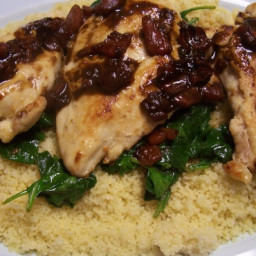 Balsamic Chicken With Baby Spinach