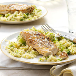 Balsamic Chicken with Broccoli Couscous Recipe