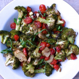 Balsamic-Roasted Broccoli and Cherry Tomatoes
