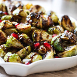 Balsamic Roasted Brussels Sprouts (gluten free, dairy free, soy free, sulph