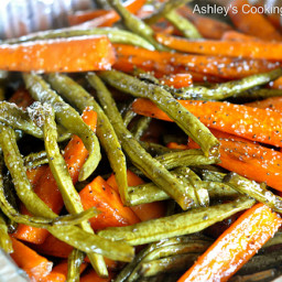 Balsamic Roasted Carrots and Green Beans Recipe