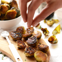 Balsamic Sea Salt Roasted Brussels Sprouts
