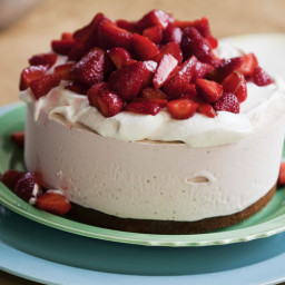 Balsamic Strawberry Ice Cream Cake