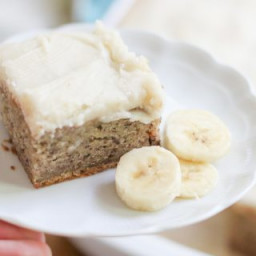 Banana Bread Bars with Brown Butter Frosting Recipe