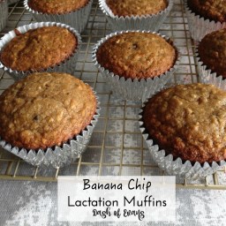 Banana Chip Lactation Muffins