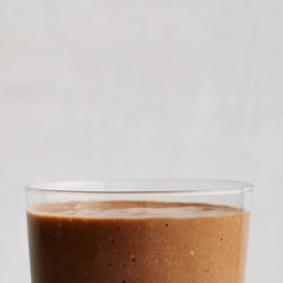 Banana, Coffee, Cashew, and Cocoa Smoothie