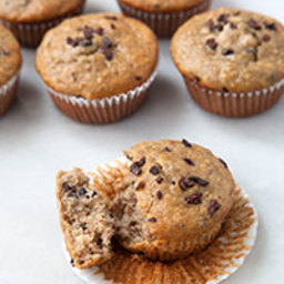 Banana Muffins with Cocoa Nibs