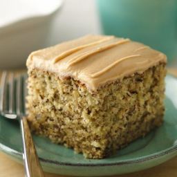 Banana-Nut Cake with Peanut Butter Frosting
