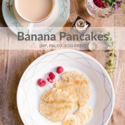 Banana Pancakes Recipe [AIP, Paleo, Egg-Free]