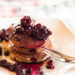 Banana Pancakes With Berry Compote