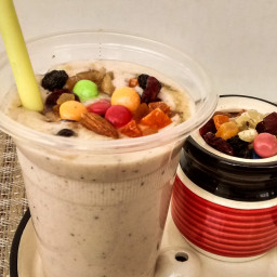Banana Smoothie With Mixed Dry Fruits