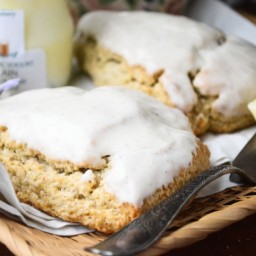 Banana Walnut Scones with Browned Butter Icing