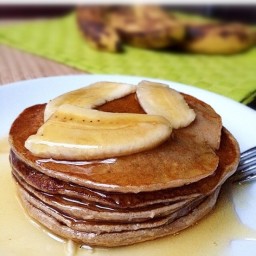 Banana Bread Pancakes with a Honey Chai Syrup!