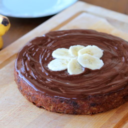 Banana Cake with Chocolate Ganache