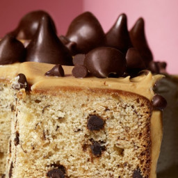 Banana–Chocolate Chip Cake with Peanut Butter Frosting