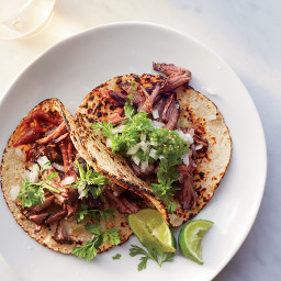 Barbacoa Beef Tacos with Two Sauces Recipe