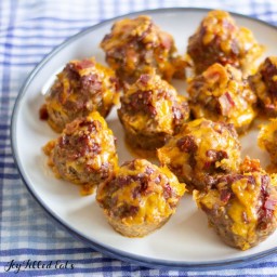Barbecue Bacon Mini Meatloaves
