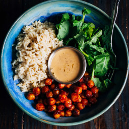 Barbecue Chickpea Rice Bowl