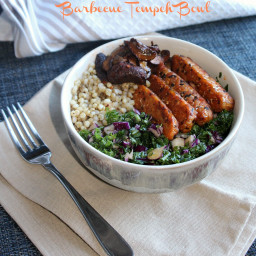 Barbecue Tempeh and Kale bowl