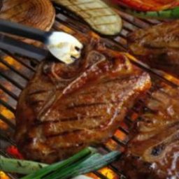 Barbecued Pork Steaks
