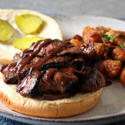 Barbecued Roast Beef on a Bun