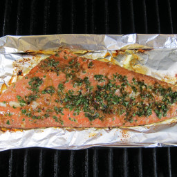 Barbecued Salmon with Lemon-Garlic Marinade
