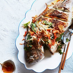 Barbecued whole snapper recipe