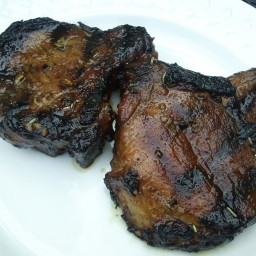 Barbeque Sweet Rosemary Pork Chops