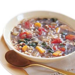Barley and Lentil Soup with Swiss Chard