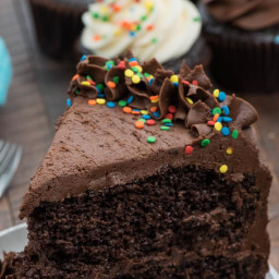 Basic Chocolate Cake Recipe (for cake and cupcakes)